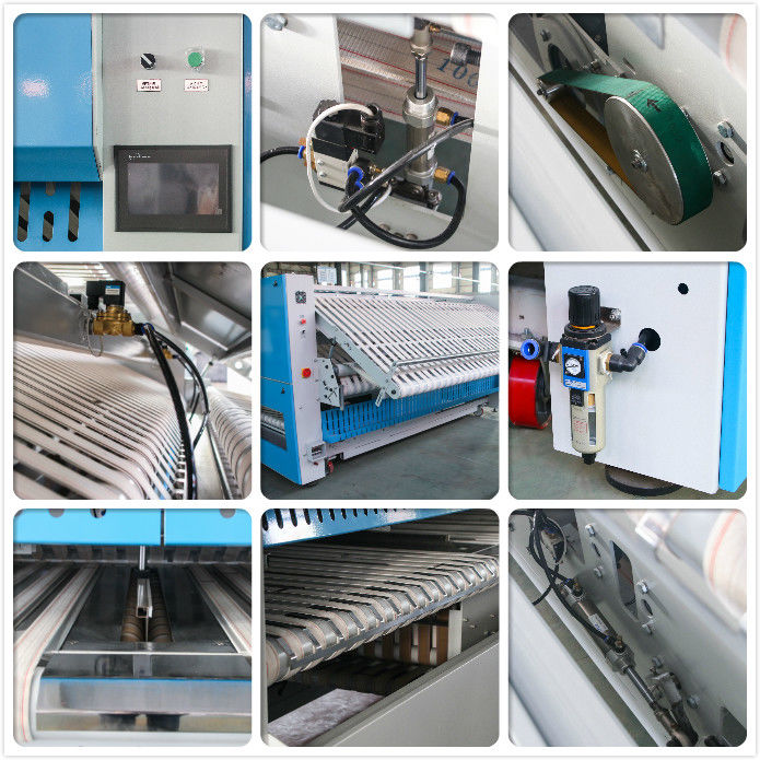Hotelbeddenlakens vouwmachine Maximale gevouwen breedte 3000 mm en 5/32 vouwen Vouw/laag
