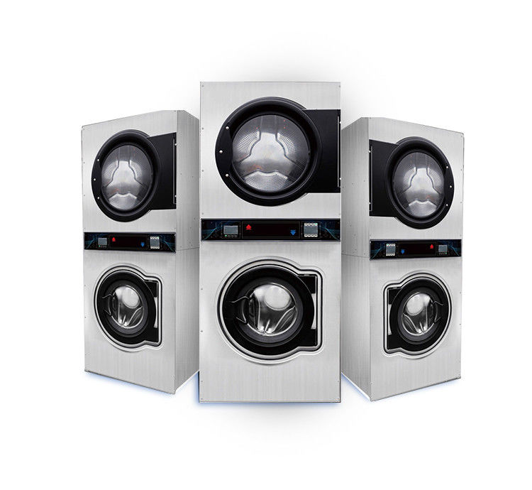 Met munten bediende wasmachine en droger voor de Keniaanse markt van roestvrij staal 820*920*2020 mm