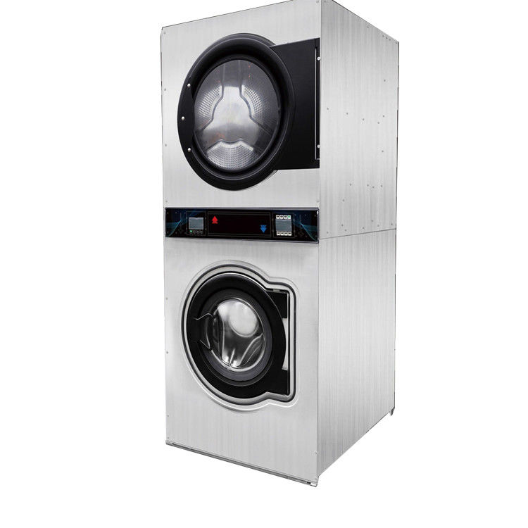 Met munten bediende wasmachine en droger voor de Keniaanse markt van roestvrij staal 820*920*2020 mm