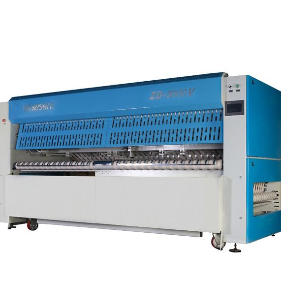 Hotelbeddenlakens vouwmachine Maximale gevouwen breedte 3000 mm en 5/32 vouwen Vouw/laag